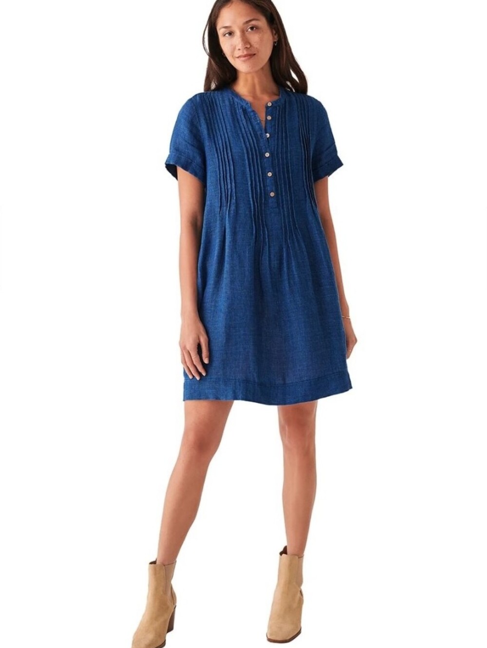 Faherty Gemina Basketweave Dress Size XS